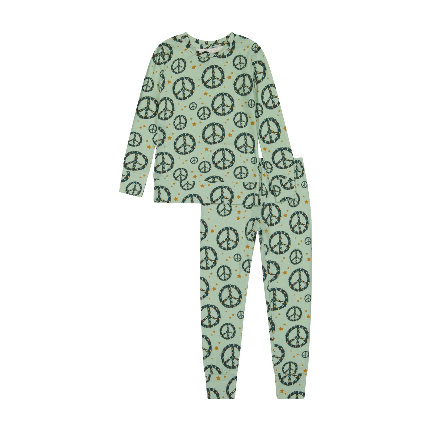 Bird & Bean Bamboo Long Sleeved PJ Set - Peace and Joy