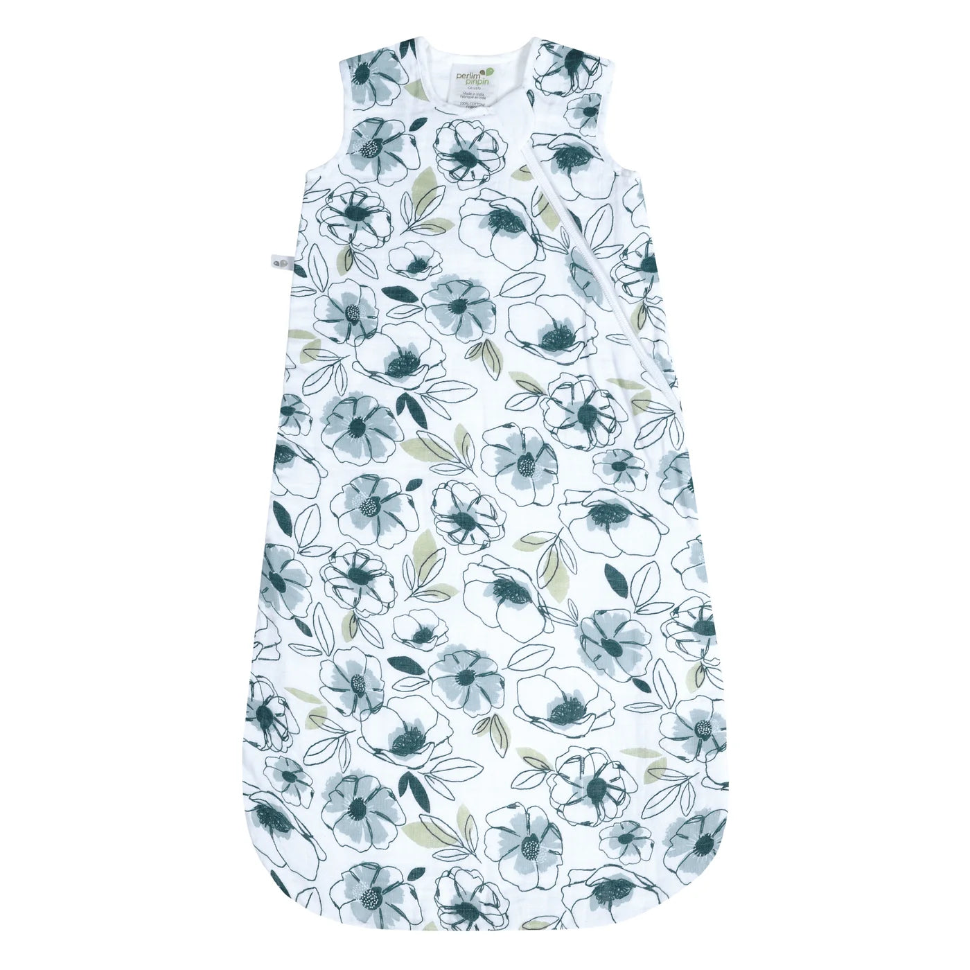 Perlimpinpin - Muslin Sleep Bag (Petunias)