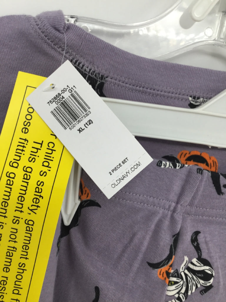 Old Navy Child Size 12 Months Purple Halloween Pajamas