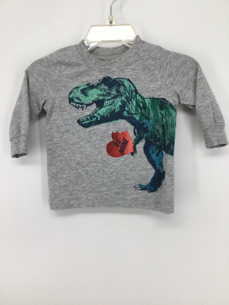 Carter's Child Size 3 Months Gray Valentine's Day T-Shirt