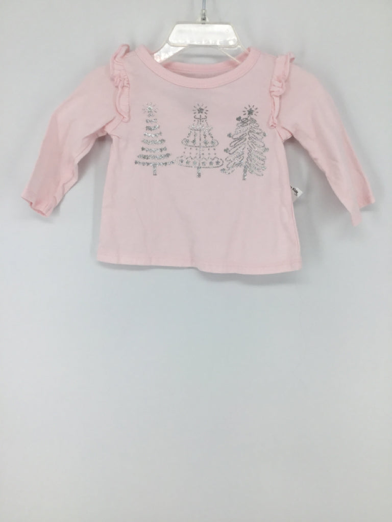 First Impressions Child Size 3-6 Months Pink Christmas T-Shirt