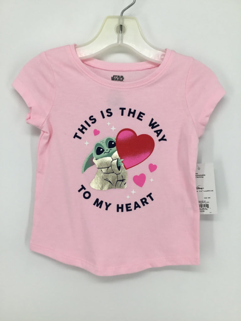 jumping beans/Star Wars Child Size 18 Months Pink Valentine's Day T-Shirt