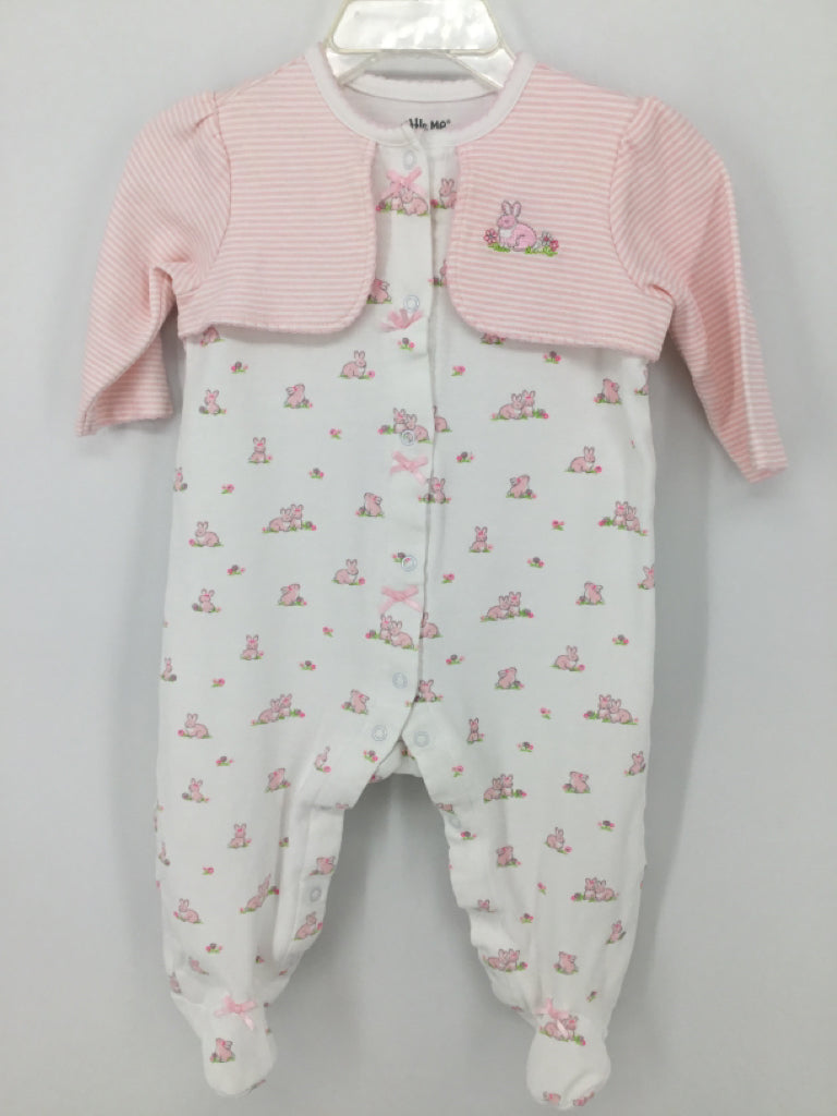 Little Me Child Size 9 Months Pink Easter Sleeper