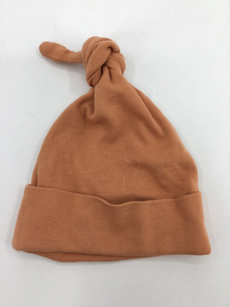 Kate Quinn Organics Child Size 0-3 Months Orange Solid Hats - boys