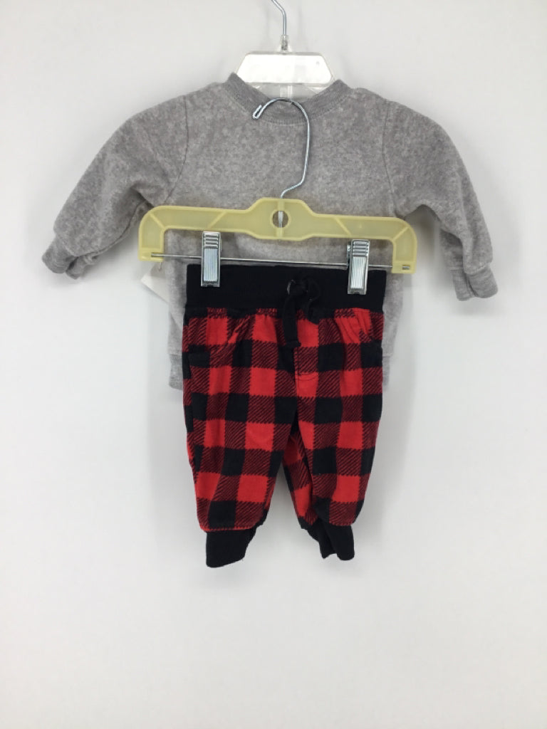 Just One You Made by Carters Child Size 3 Months Gray Christmas Outfit