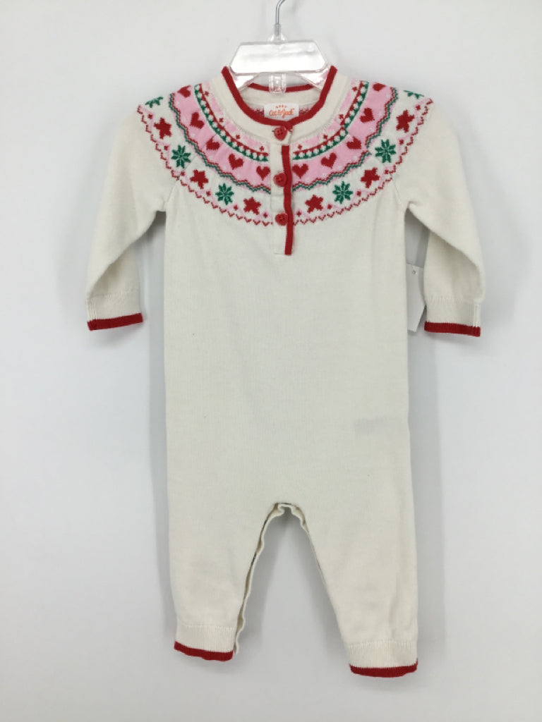 Cat & Jack Child Size 3-6 Months White Valentine's Day Outfit