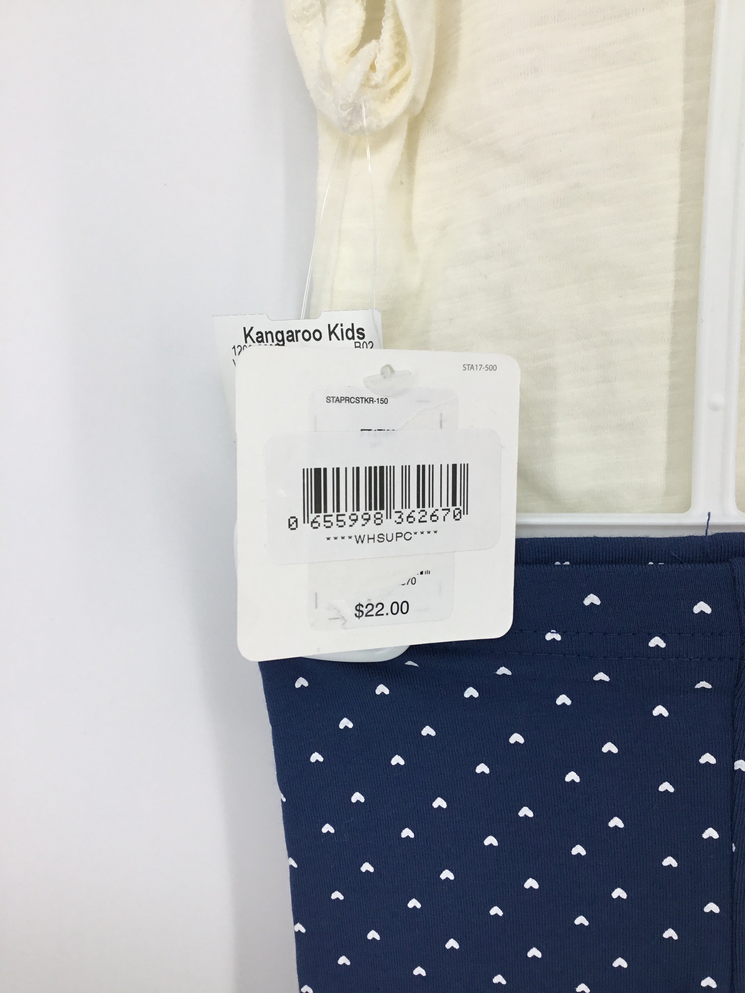 Starting Out Child Size 3 Months Blue Valentine's Day Outfit