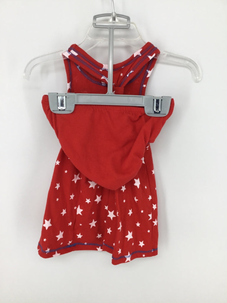 Cat & Jack Child Size 12 Months Red Stars & Stripes Dress
