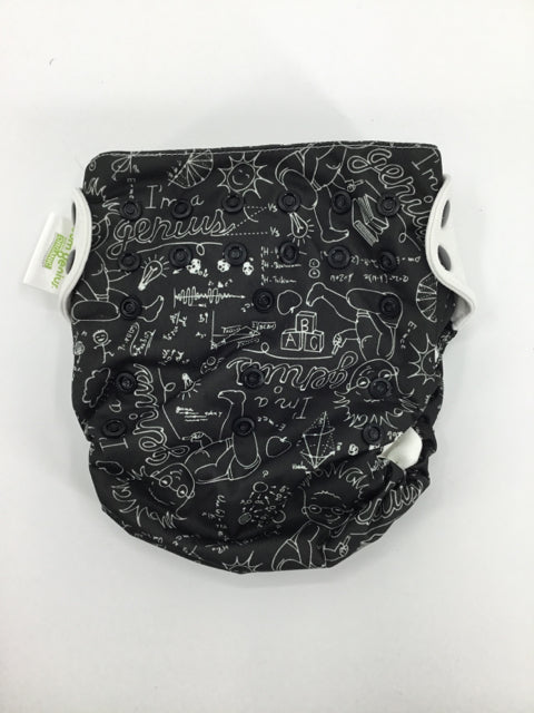 Bum Genius Child Size One Size Black Print Elemental Cloth Diaper