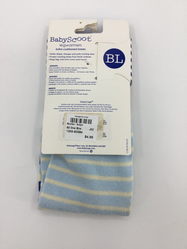 Baby Scoot Child Size One Size Blue Stars Legwarmers - boys