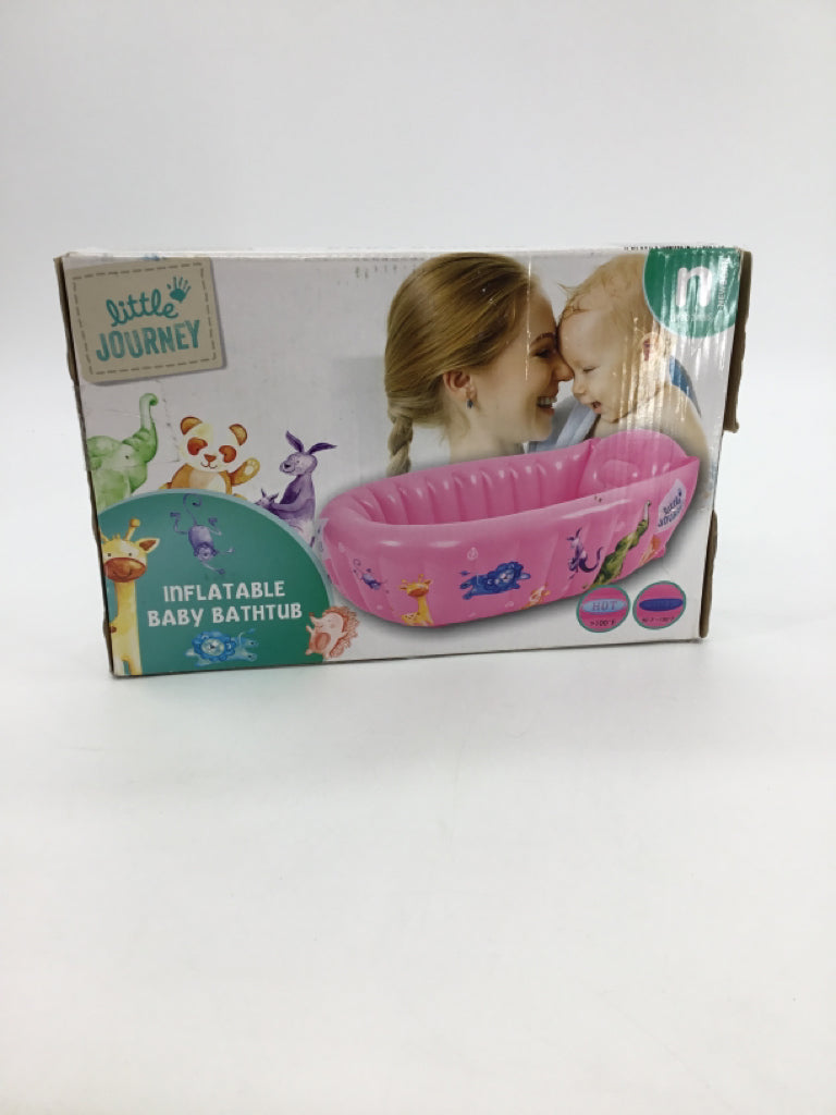 Little Journey Pink Inflatable Bath Tub