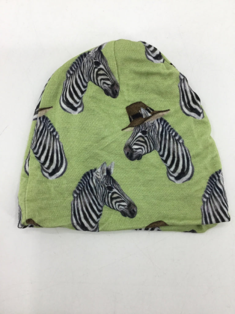 Posh Peanut Child Size 0-3 Months Green Animal Print Hats - boys