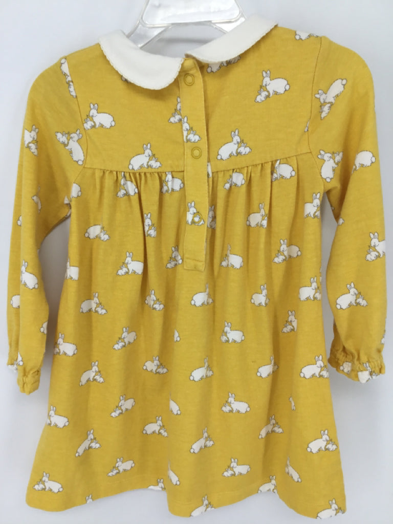 Baby Boden Child Size 12-18 Months Yellow Easter Dress
