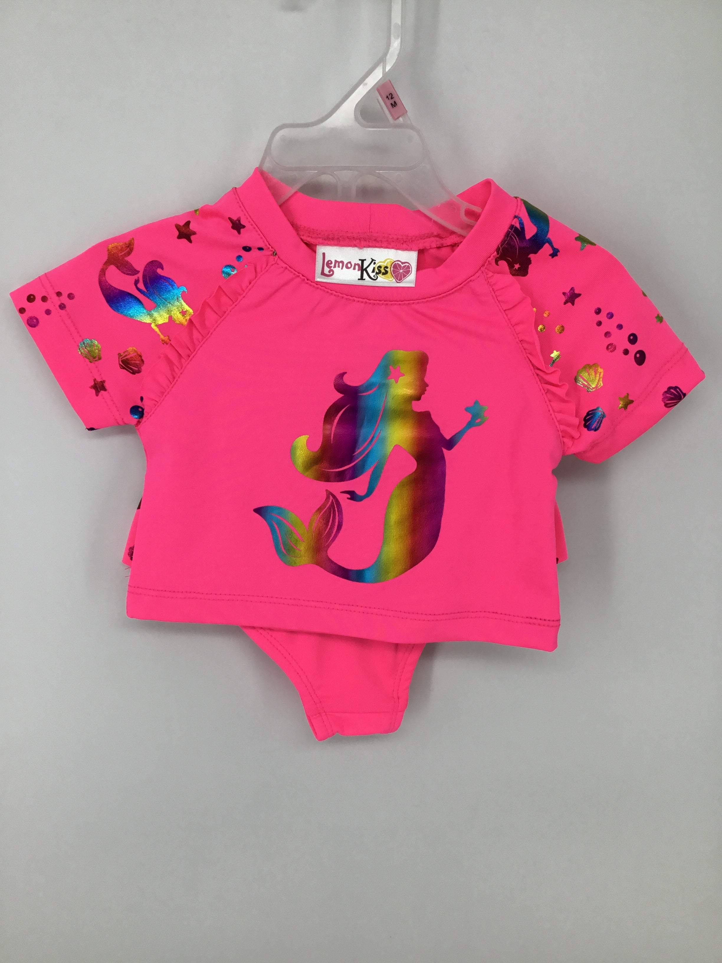 Lemon Kiss Child Size 12 Months Pink Swimwear - girls