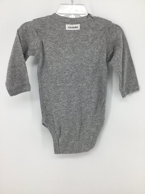 Kakabaka Child Size 12 Months Gray Valentine's Day Buffalo Plaid Heart Onesie