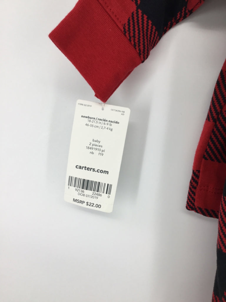 Carter's Child Size Newborn Red Christmas Outfit