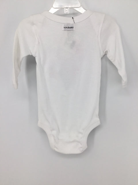 Kakabaka Child Size 12 Months White Valentine's Day Love Ninja Onesie