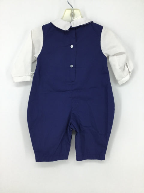 Tricia Child Size 3 Months Blue Christmas Outfit