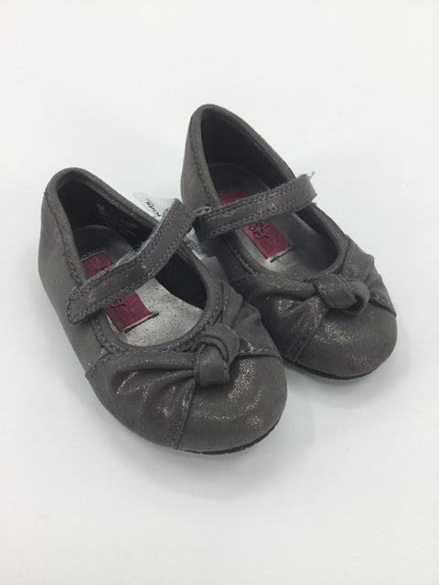 Rachel Child Size 5 Toddler Silver Dress Shoes
