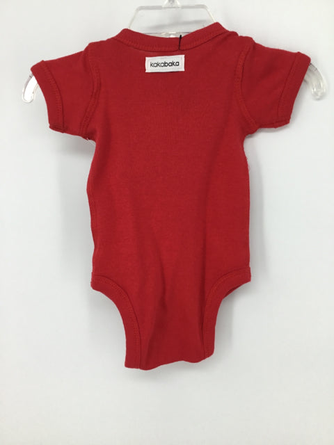 Kakabaka Child Size Newborn Red Valentine's Day Cardinals Onesie