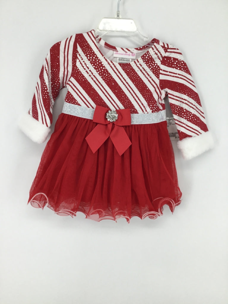 Bonnie Baby Child Size 12 Months Red Christmas Dress