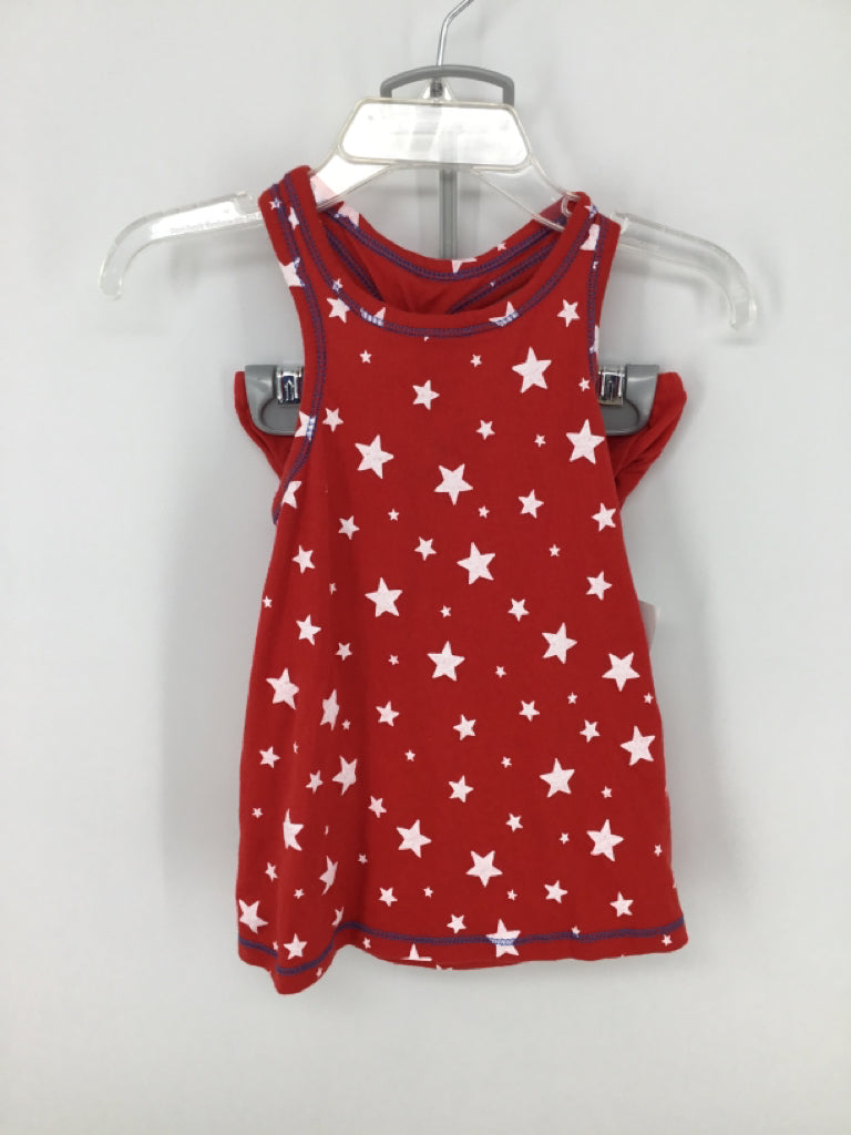 Cat & Jack Child Size 12 Months Red Stars & Stripes Dress
