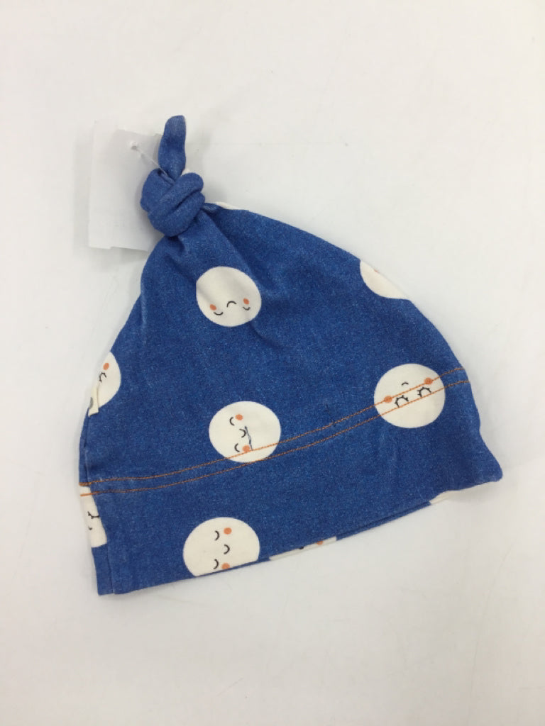 The Bonnie Mob Child Size 6-12 Months Blue Print Hats - boys