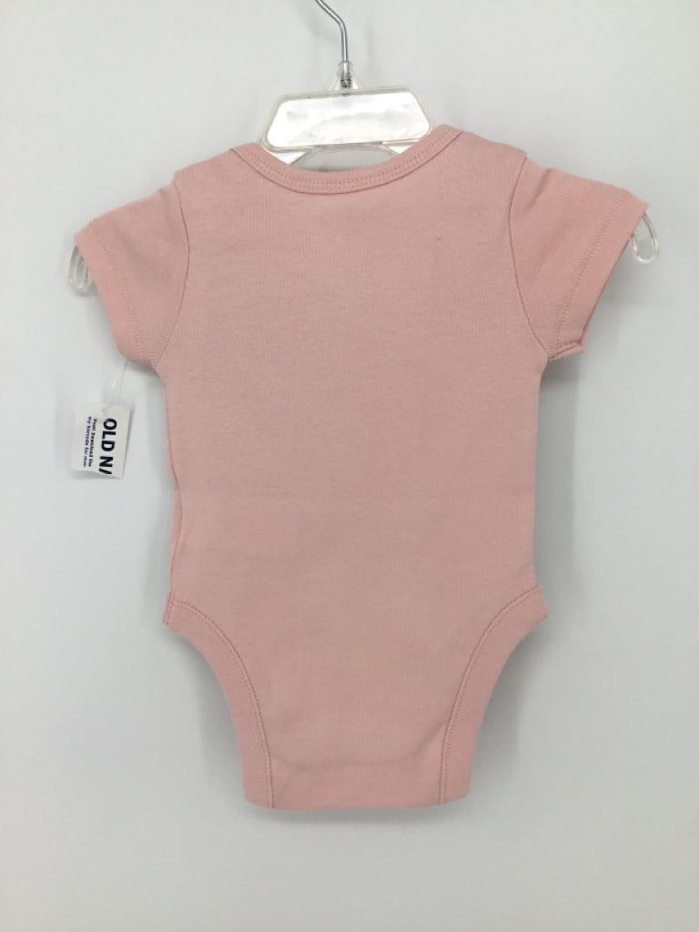 Old Navy Child Size 0-3 Months Pink Easter Onesie