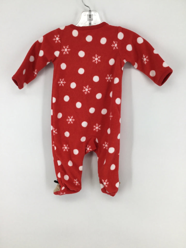 Just One You Made by Carters Child Size 3 Months Red Christmas Sleeper