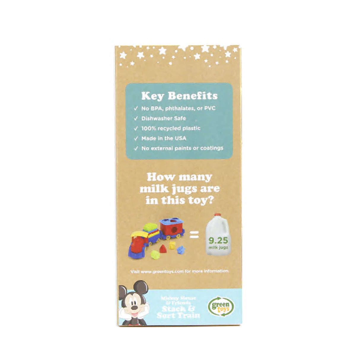 Green Toys - Mickey Mouse & Friends Stack & Sort Train
