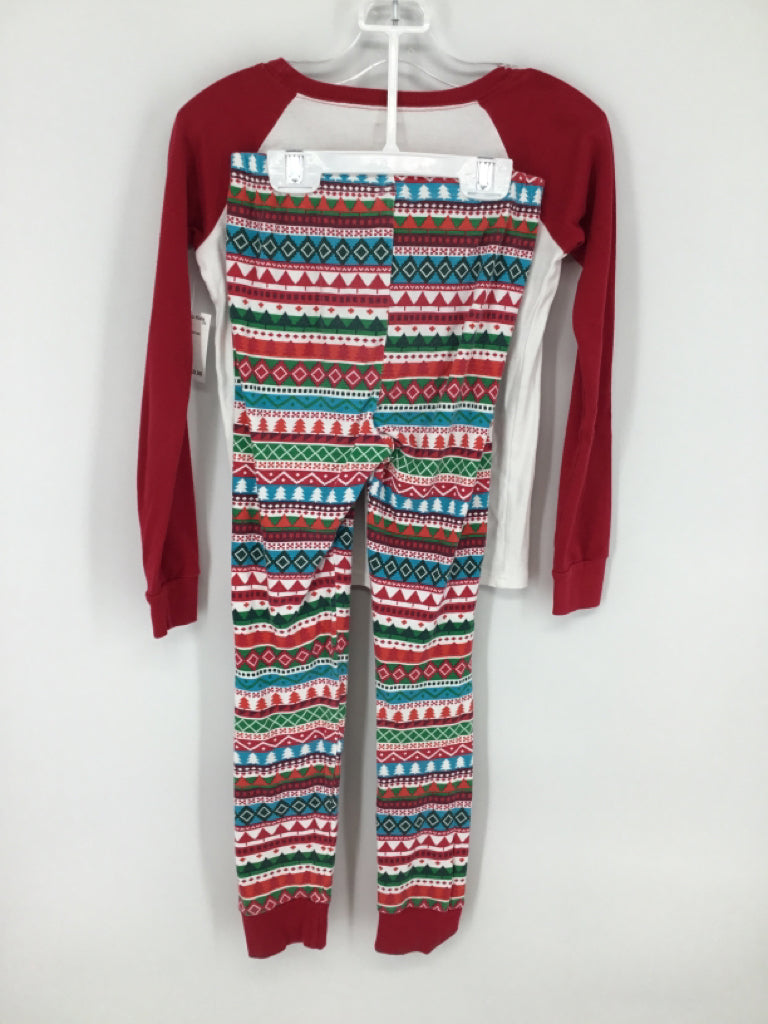 Childrens Place Child Size 8 Red Christmas Pajamas