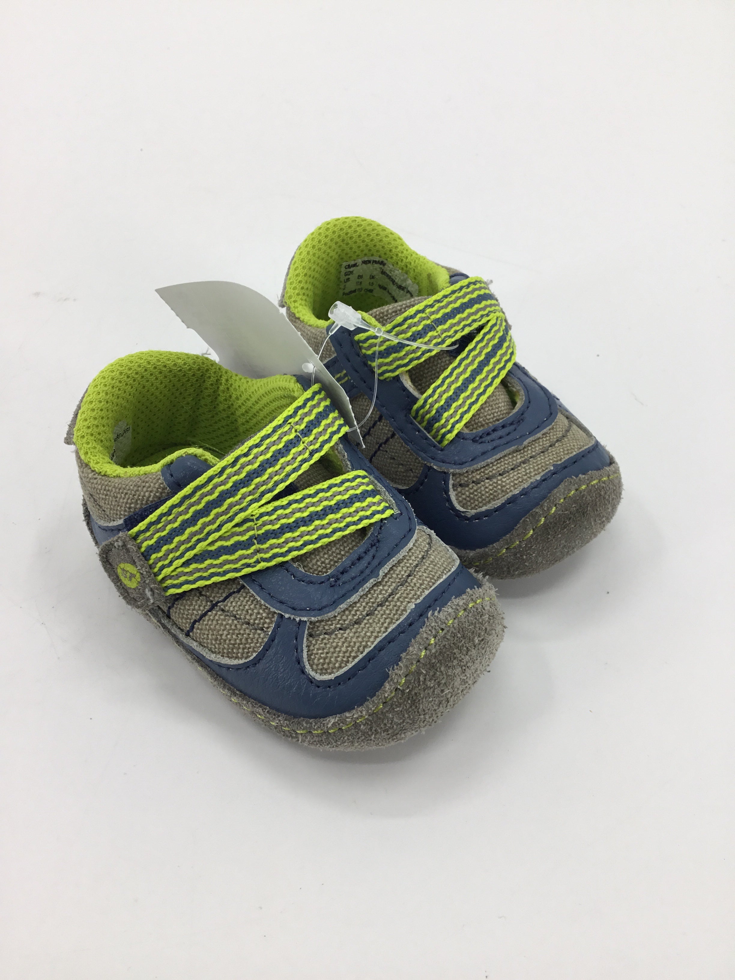 Stride Rite Child Size 2 Toddler Blue Sneakers