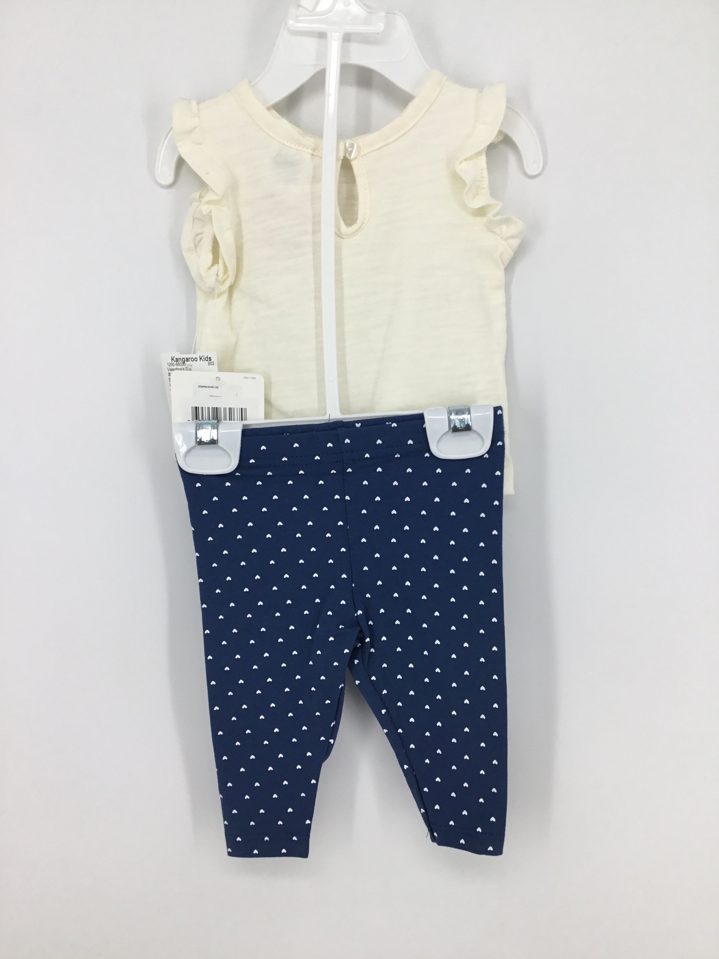 Starting Out Child Size 3 Months Blue Valentine's Day Outfit