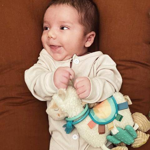 Itzy Ritzy - Link & Love Llama Activity Plush with Teether Toy