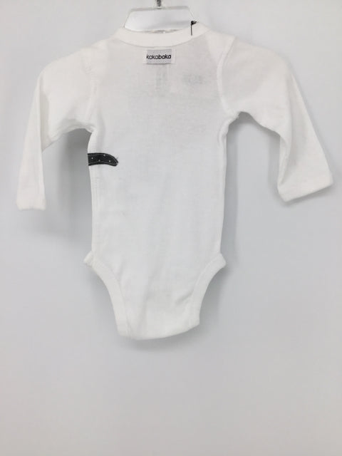 Kakabaka Child Size Newborn White Valentine's Day Dinosaur Onesie