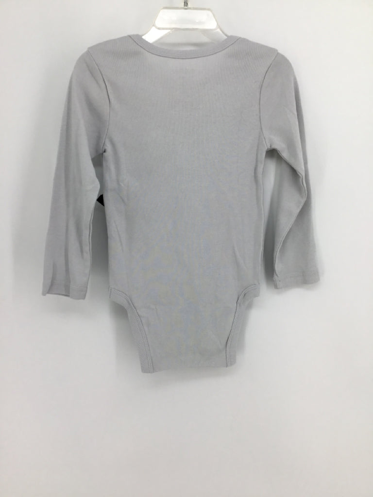 okie dokie Child Size 24 Months Gray Onesie