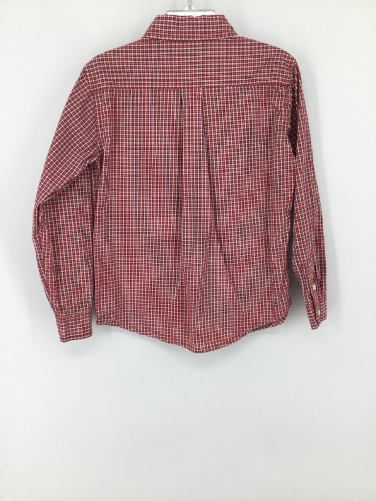 Janie and Jack Child Size 5 Red Checkered Shirt - boys
