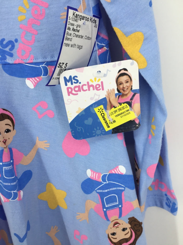 Ms. Rachel Child Size 5 Blue Dress - girls