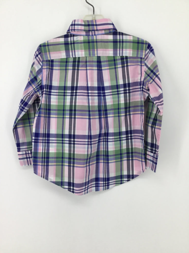Ralph Lauren Child Size 2 Multi-Color Plaid Shirt - boys