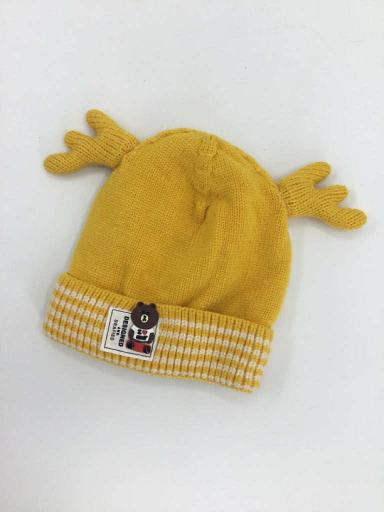 brandless Child Size 12-24 Months Yellow Solid Hats - boys