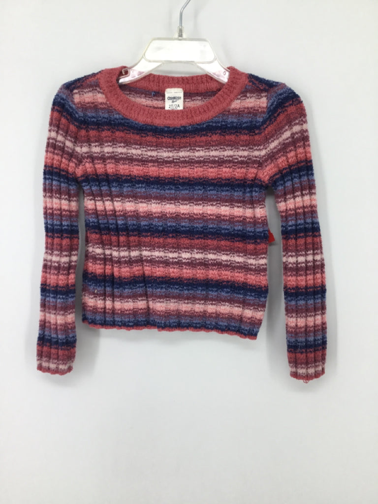 OshKosh B'gosh Child Size 2 Pink Sweater - girls