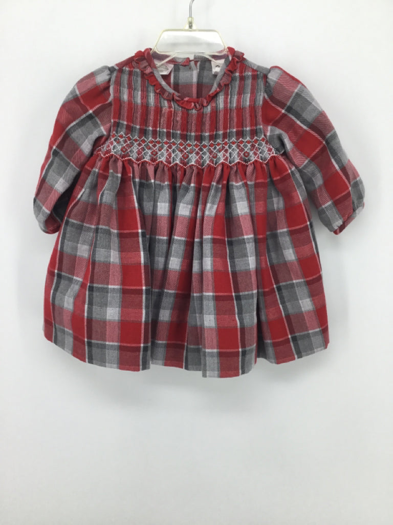 Sarah Louise Child Size 6 Months Red Dress - girls