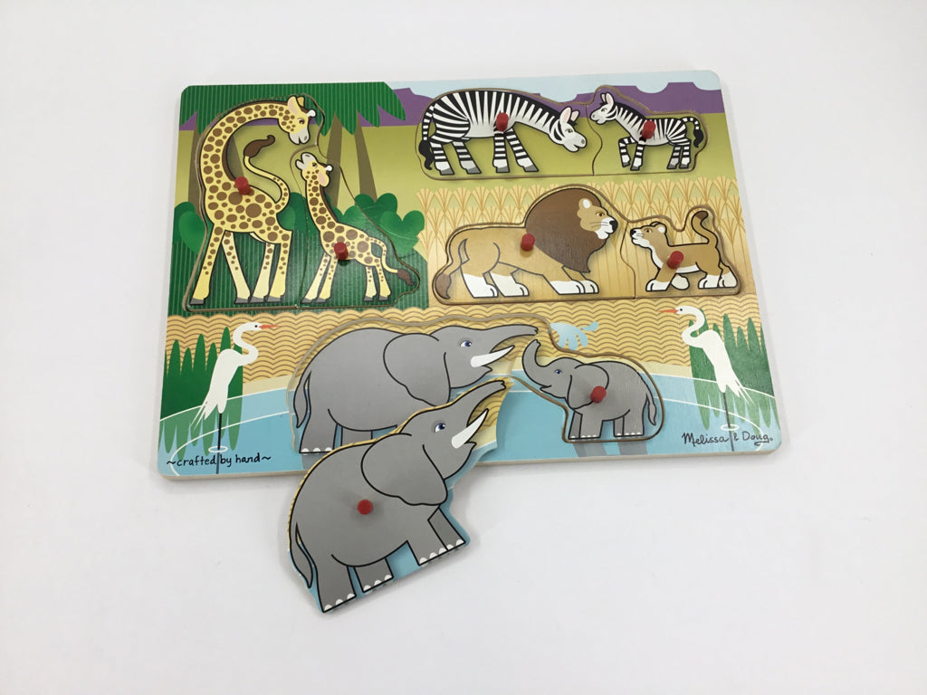 Melissa & Doug Safari Peg Puzzle