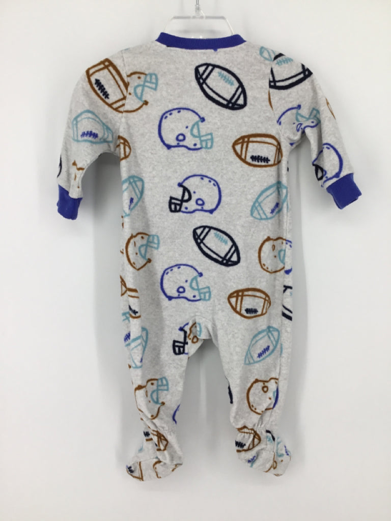 Carter's Child Size 6 Months Gray Sleepers