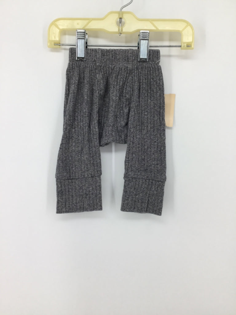 Kate Quinn Organics Child Size 0-3 Months Gray Solid Pants - boys