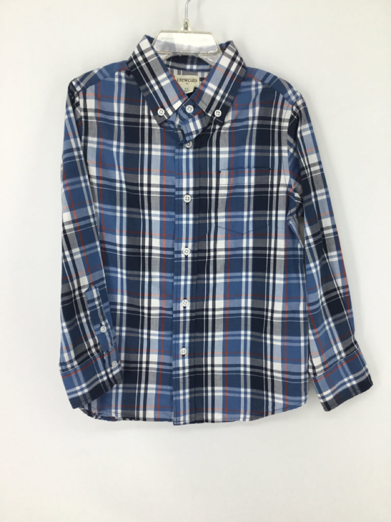 Crewcuts Child Size 4 Blue Plaid Shirt - boys