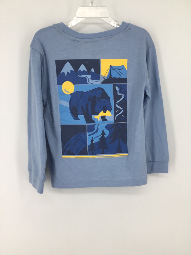American Hawk Child Size 4 Blue screen printed T-shirt - boys