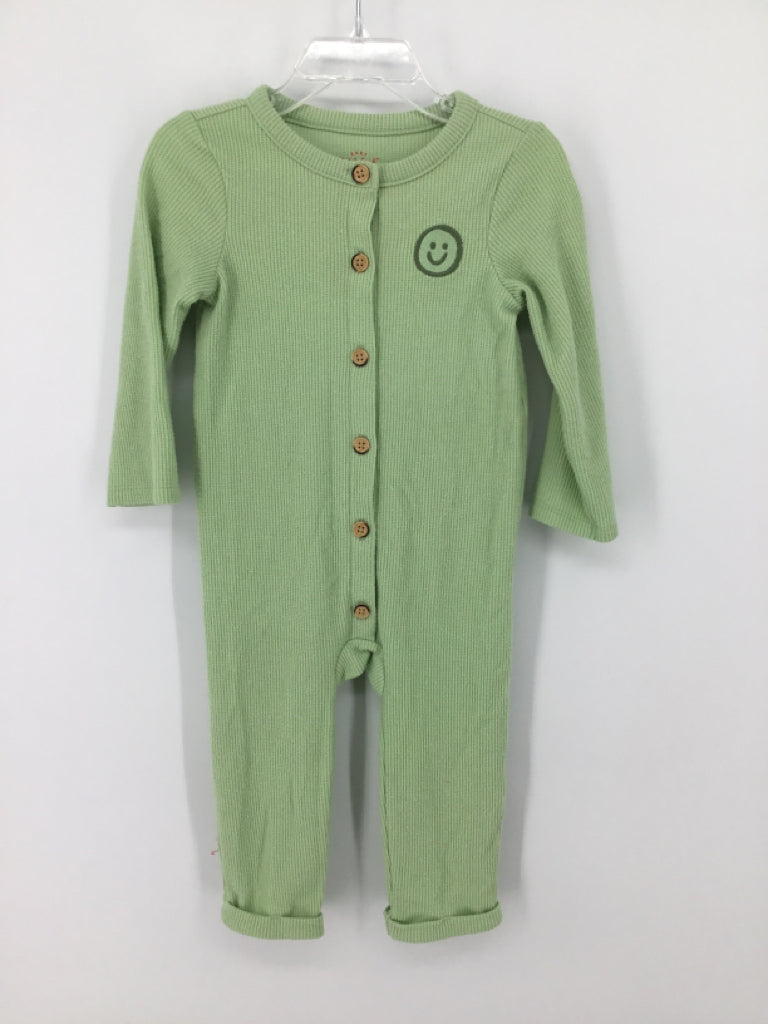 Cat & Jack Child Size 18 Months Green Solid Outfit - boys