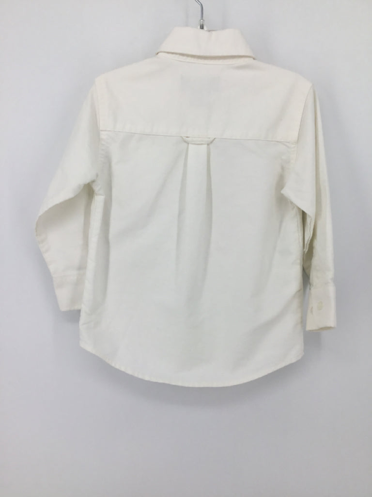 Van Heusen Child Size 4 White Solid Shirt - boys