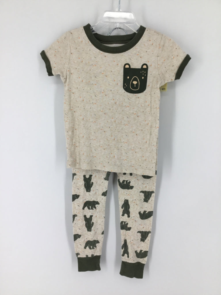 Old Navy Child Size 3 Tan Speckled Pajamas - boys